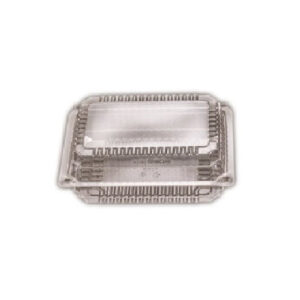 Clear Rectangular Hinged Lid with Lock Small SP2