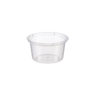 Plastic 1oz Sauce Container with Hinged Lids SC1 25ml