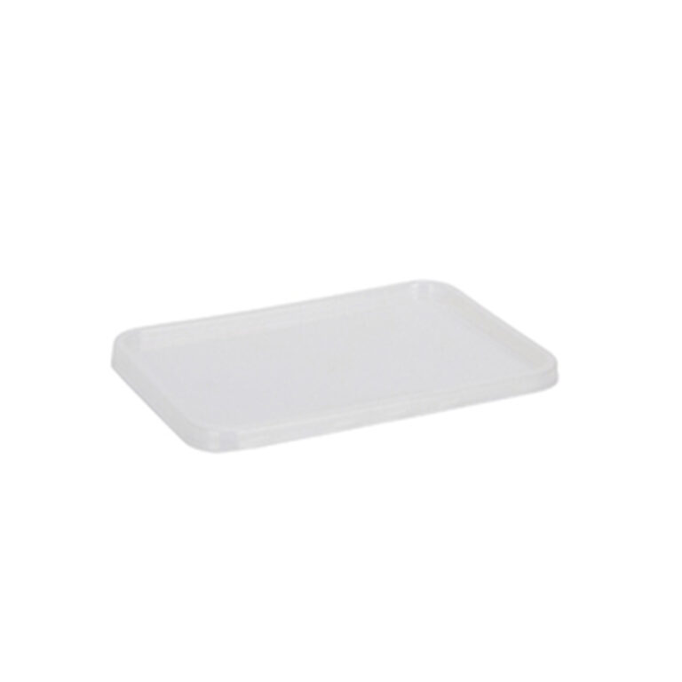 TLT Rectangular Plastic Takeaway Flat Lids (Clear) - VS Packaging