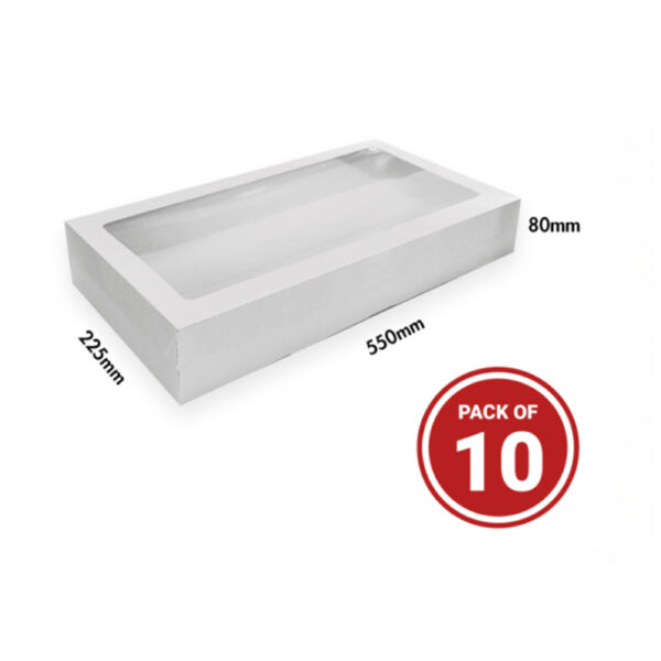 Grazing Catering Boxes White Large 10pk (Lids Included)