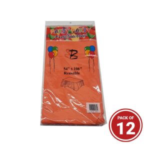 Plastic Rectangle Table Cover orange - VS Packaging