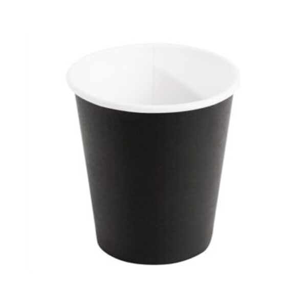 4oz Single Wall Coffee Paper Cup Black