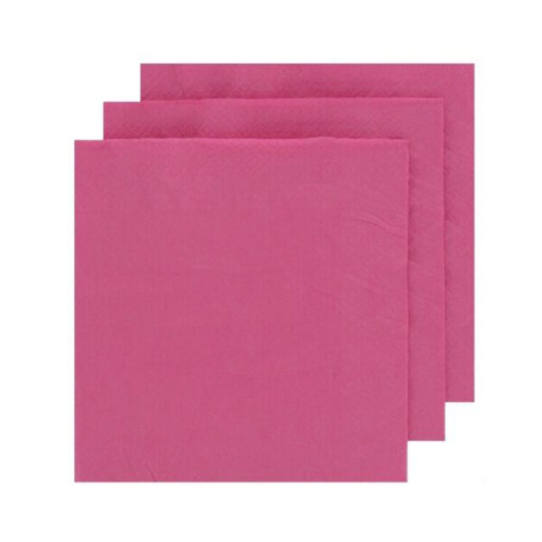 Dinner Napkin 2 ply Pink - vs packaging