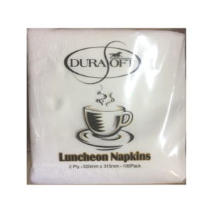 Durasoft 2ply Luncheon Napkins White - vs packaging