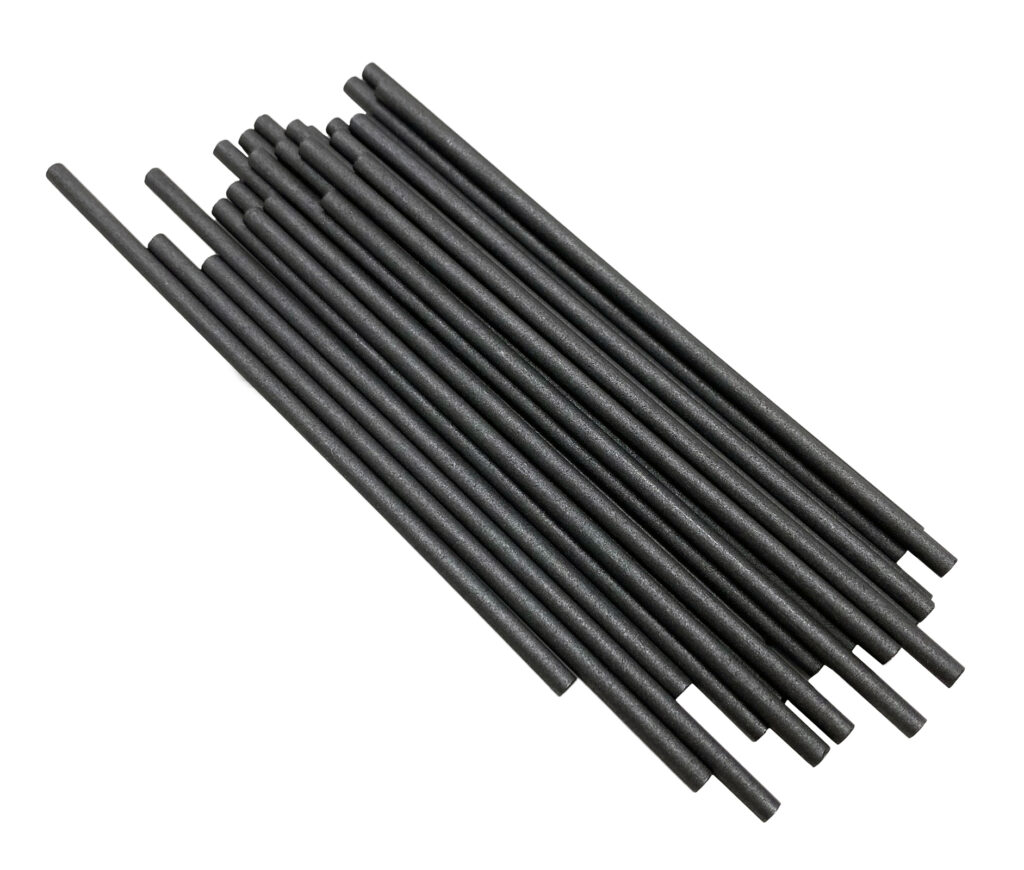 Regular Black Paper Straw 197mm - Vs Packaging